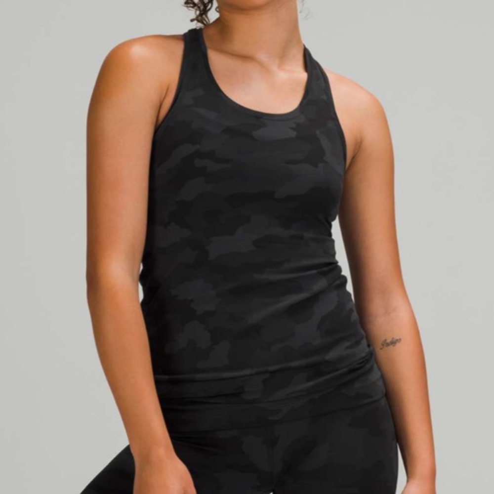 lululemon athletica Black Camo Racerback Tank